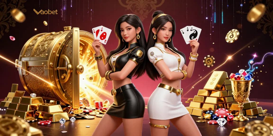 Experience the excitement of vaobet with stunning casino-themed visuals and vibrant energy.