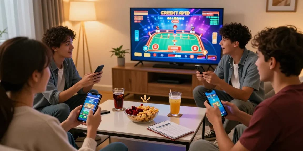 Engaged players enjoying credit card casinos UK games together, illustrating modern online gaming culture.