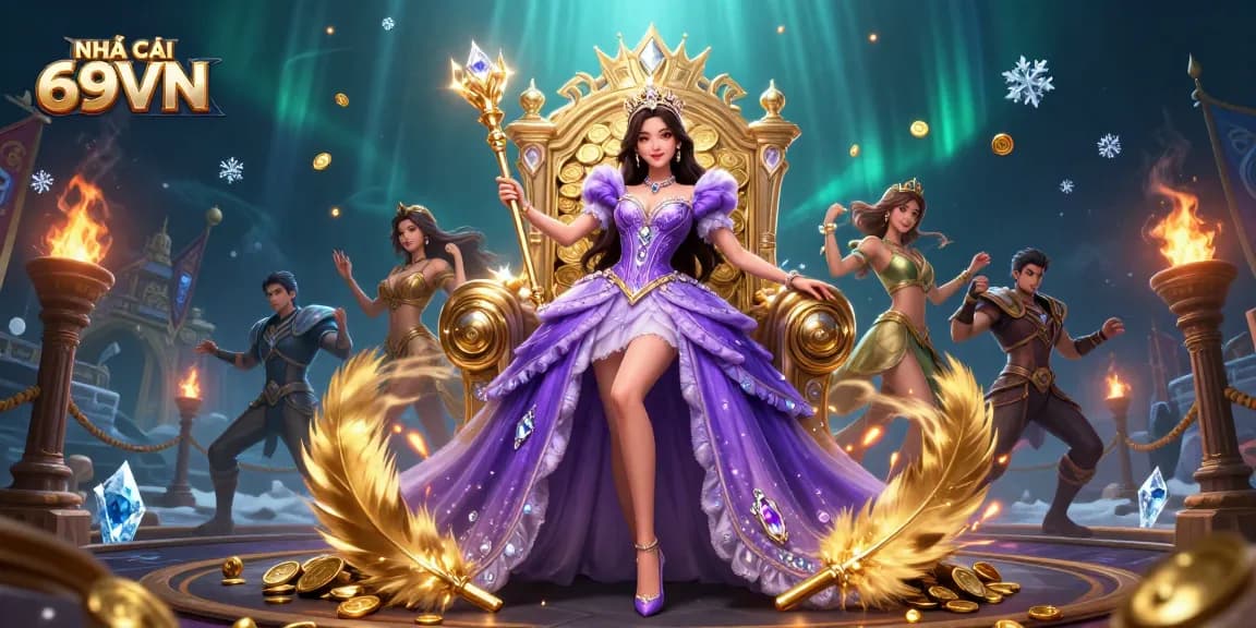 Experience exotic gaming at NHÀ CÁI 69VN with a majestic scene showcasing thrilling casino elements.