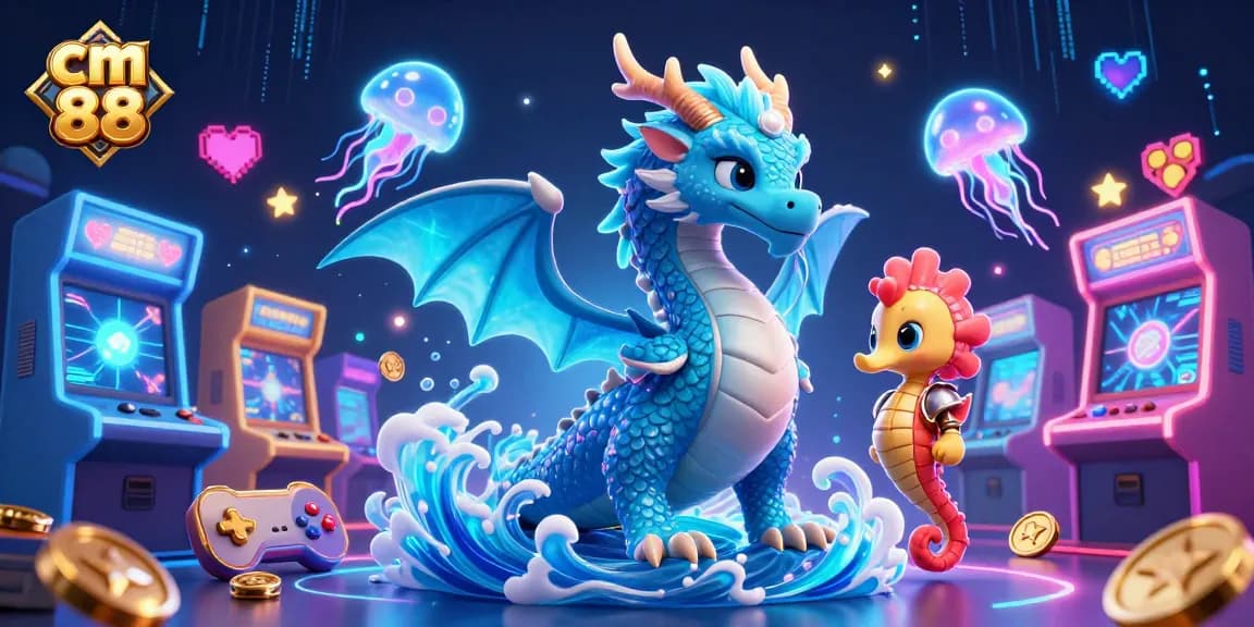 Engage with fun at cm 88, featuring vibrant characters and casino game elements in an enchanting underwater world.