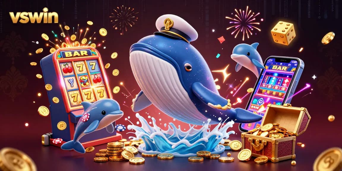 Experience thrilling gameplay with vswin's vibrant casino scene featuring animated characters and jackpot excitement.