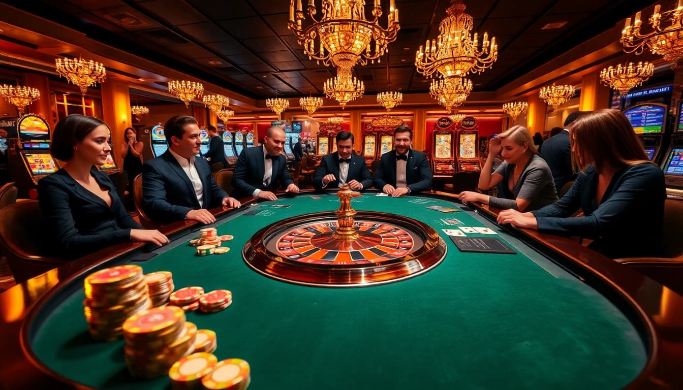 Experience high-stakes gameplay at https://bem88.com with vibrant casino elements and luxurious ambiance.
