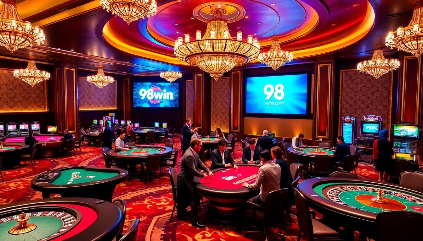 Explore thrilling gameplay at 98win com with vibrant casino tables and engaging players.