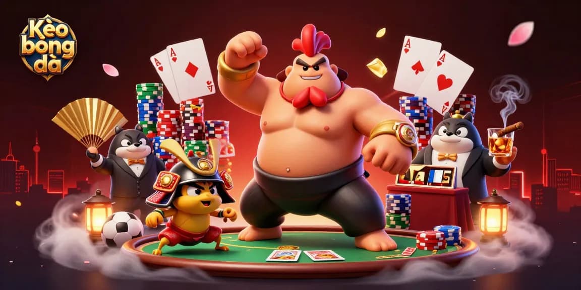 Experience Kèo bóng đá excitement with powerful characters in a dynamic sports betting scene.