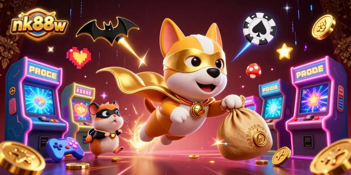 Engage with thrilling slots at nk88w, featuring exciting gameplay and gold coins flying around!