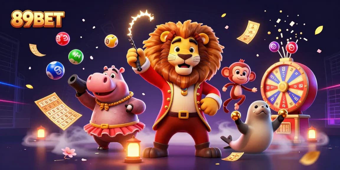 Experience the thrill of winning at 89BET with vibrant character action and exciting gambling elements!