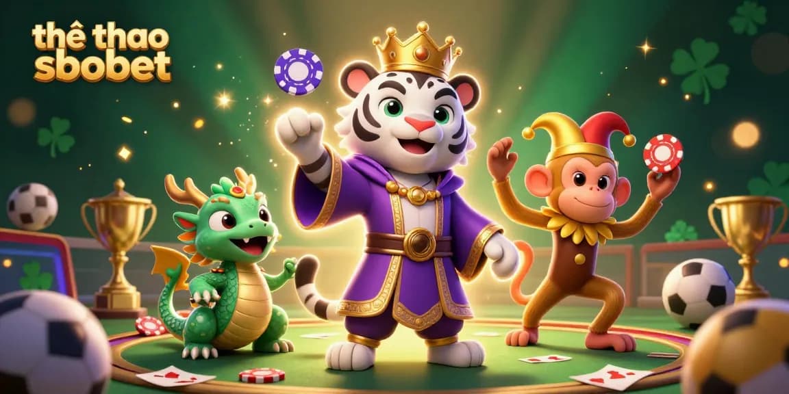 Engage with thể thao sbobet through dynamic sports betting featuring a vivid 3D scene with playful characters.