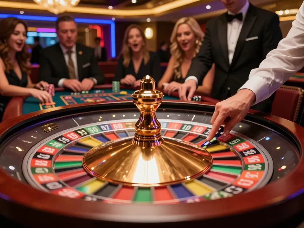 Players engaging in a thrilling roulette game showcasing the vibrant action at s666no1 casino.