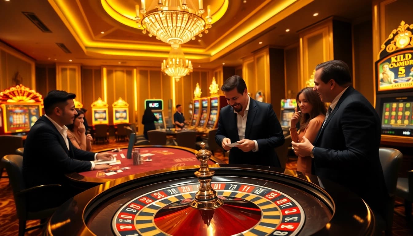 Experience thrilling gameplay at https://kjc.football/ with luxury casino elements and vibrant action.
