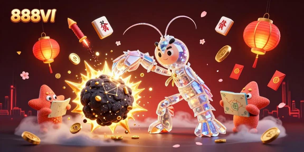 Engage in exciting gaming action with 888VI featuring galactic characters amidst vibrant elements.