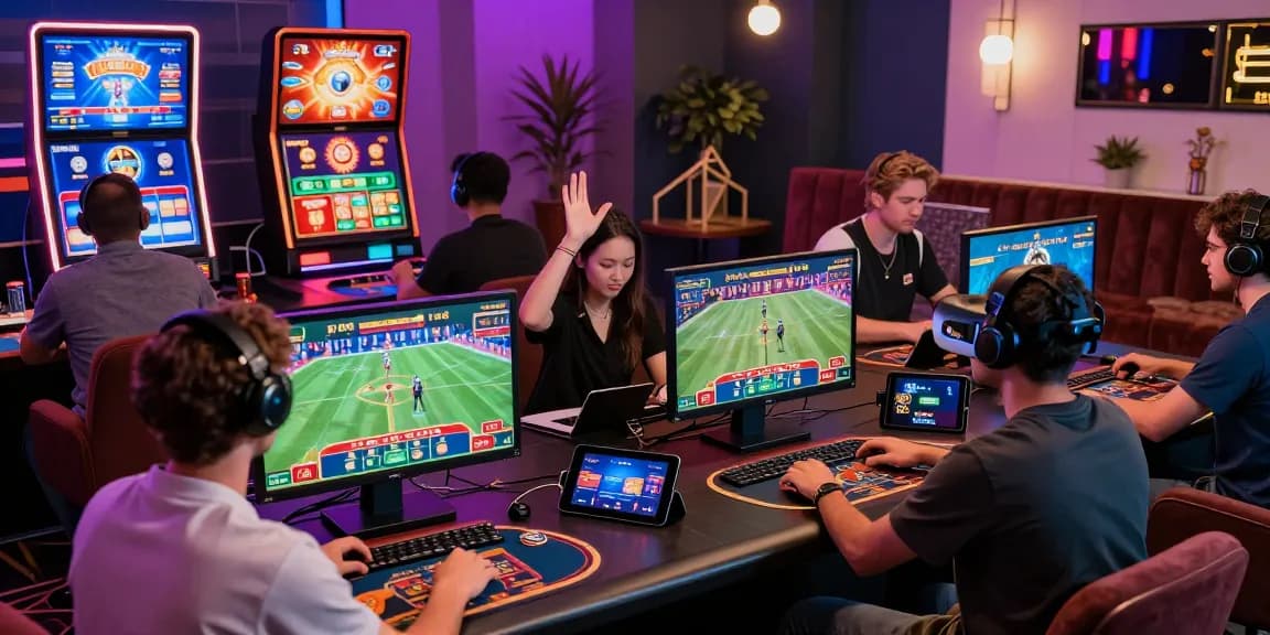 Dynamic gaming environment at nhà cái HELLO88 with players engaging in sports betting and casino games.