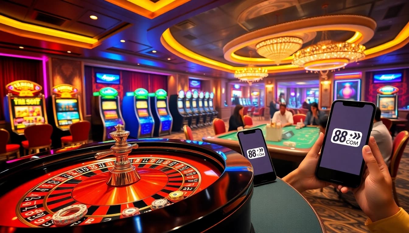 Experience the thrill of gaming with 88I COM as players engage in high-stakes action.