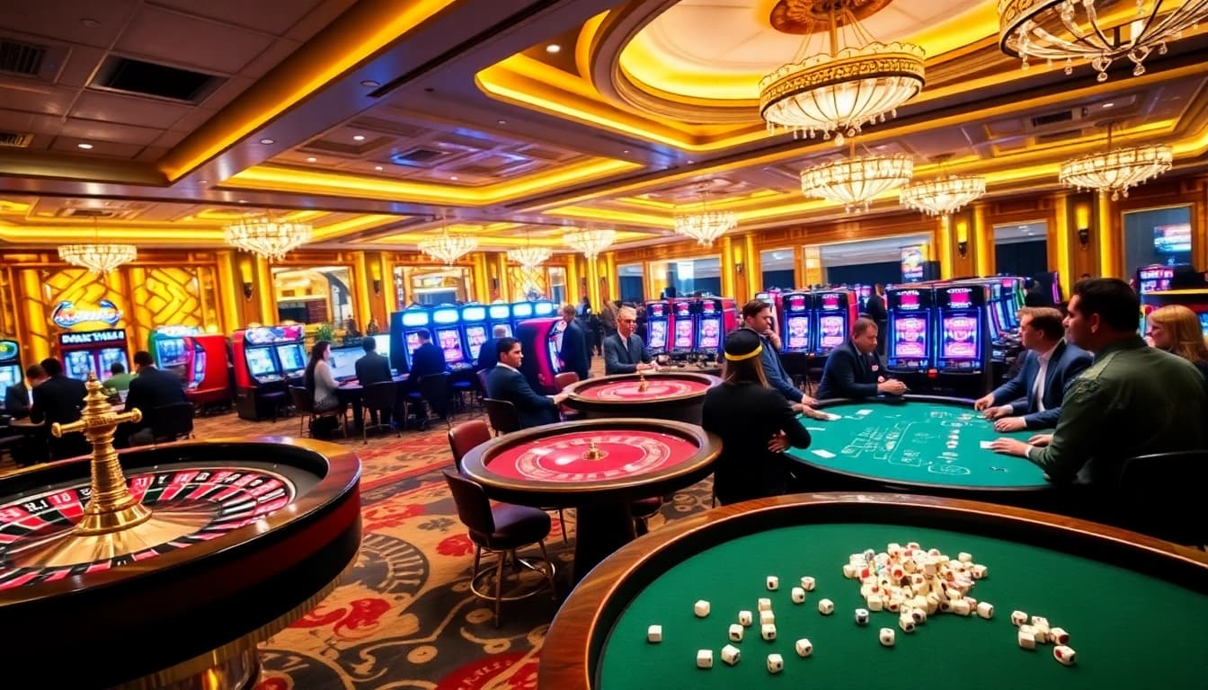 Experience the excitement of gaming at TG88 COM with vibrant casino visuals.