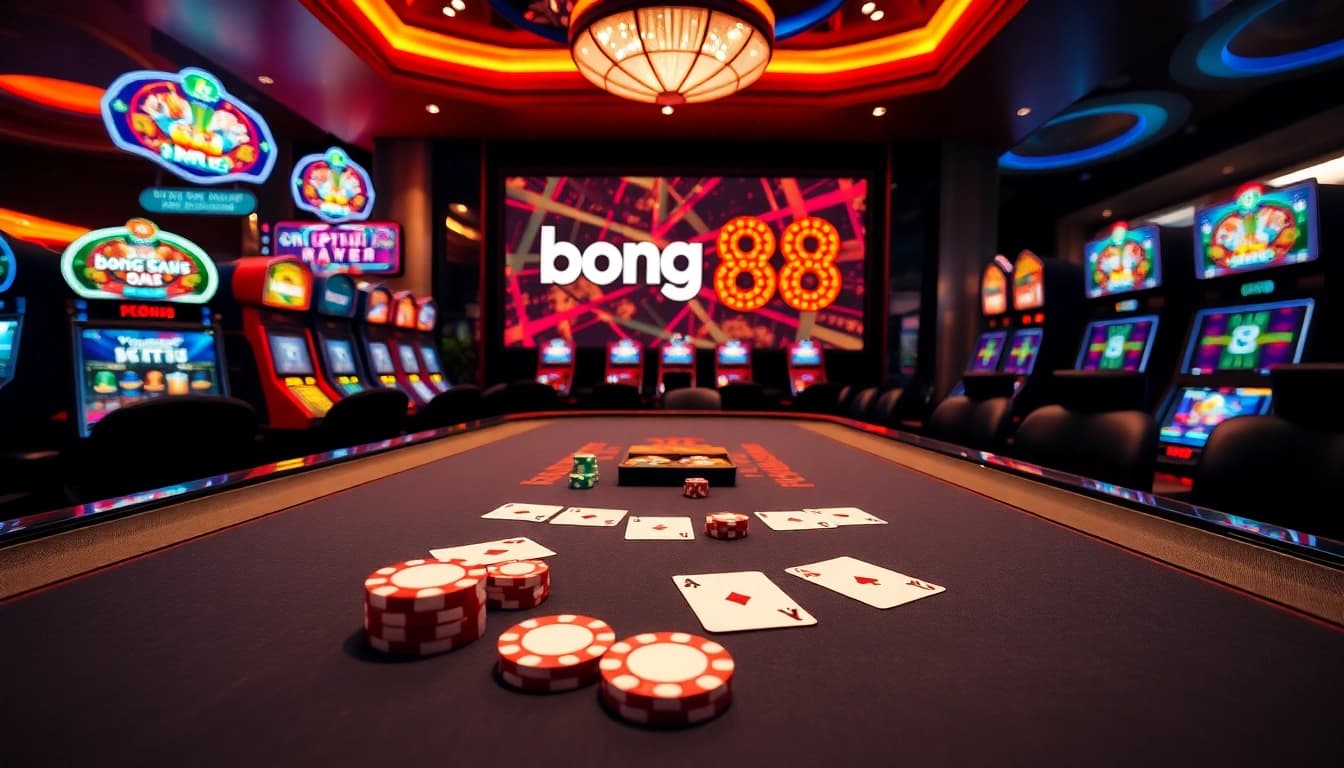 Engage in thrilling gameplay at bong 88, featuring vibrant casino tables and exciting betting options.