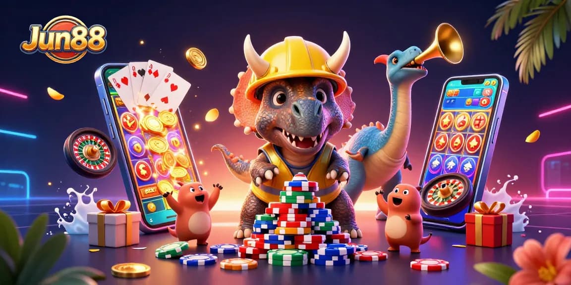 Engage in the dynamic experience of Jun88's online gaming, where excitement meets strategy and winnings await.