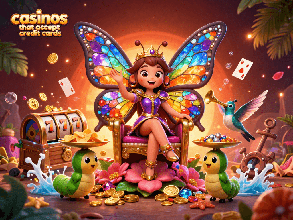 Spin and win at casinos that accept credit cards with vibrant gaming scenes and exciting features
