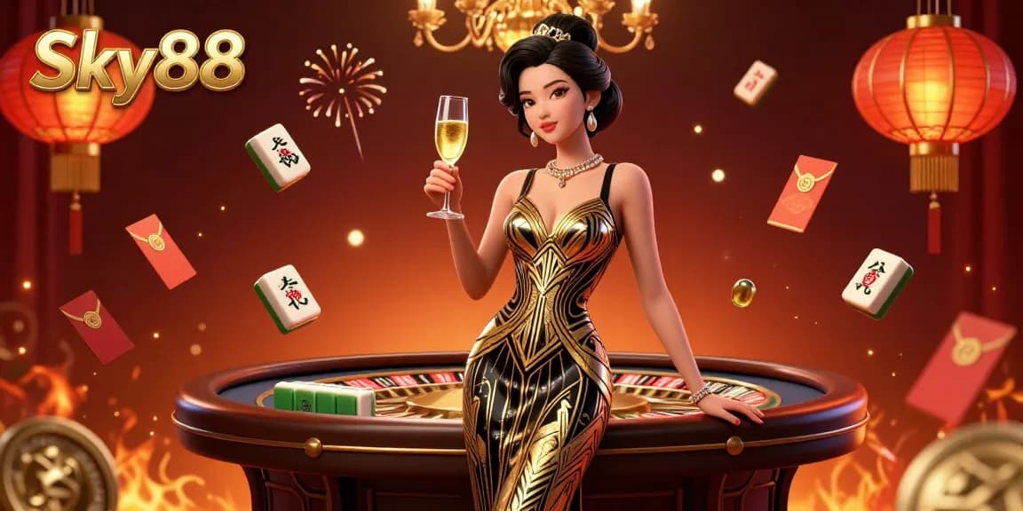 Experience the glamour of gambling at Sky88 with stunning visuals and dynamic elements.