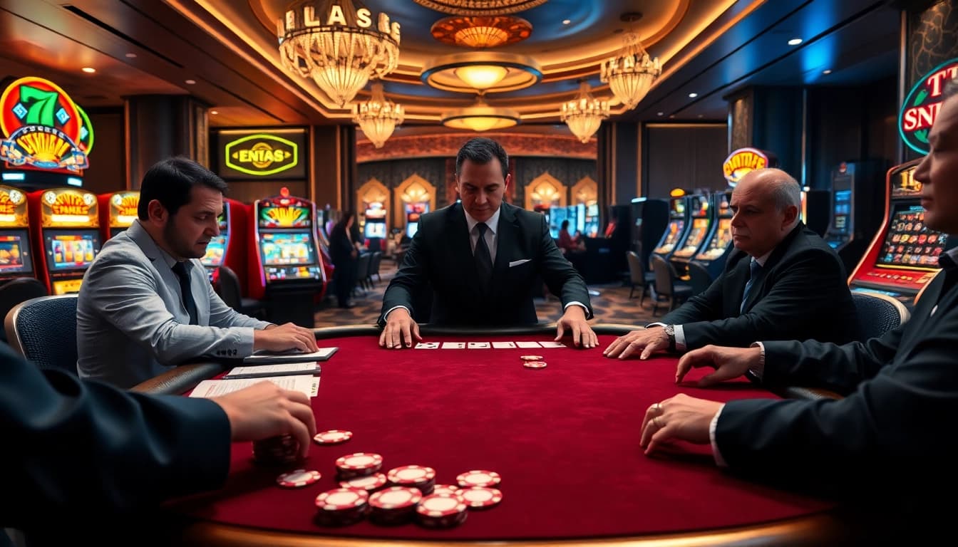 Experience the excitement of gambling at https://ee88a.co.com/ with vibrant poker tables and slot machines.