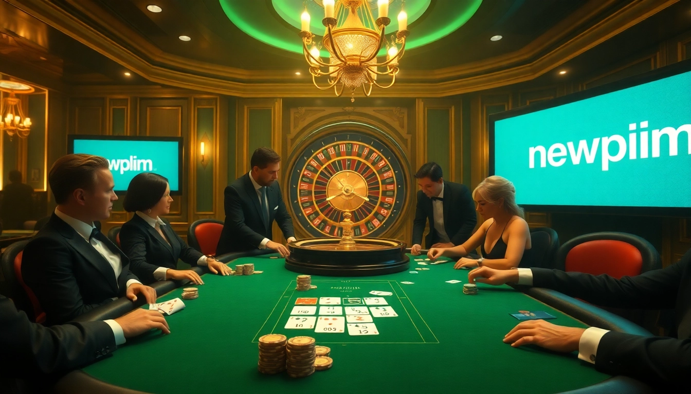 Enjoy the thrill of high-stakes poker at a luxurious casino, showcasing newphim-inspired betting excitement.