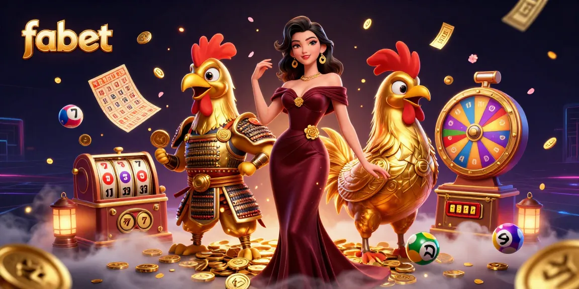 Experience fabet jackpots with vibrant games in a stunning 3D casino scene full of excitement.
