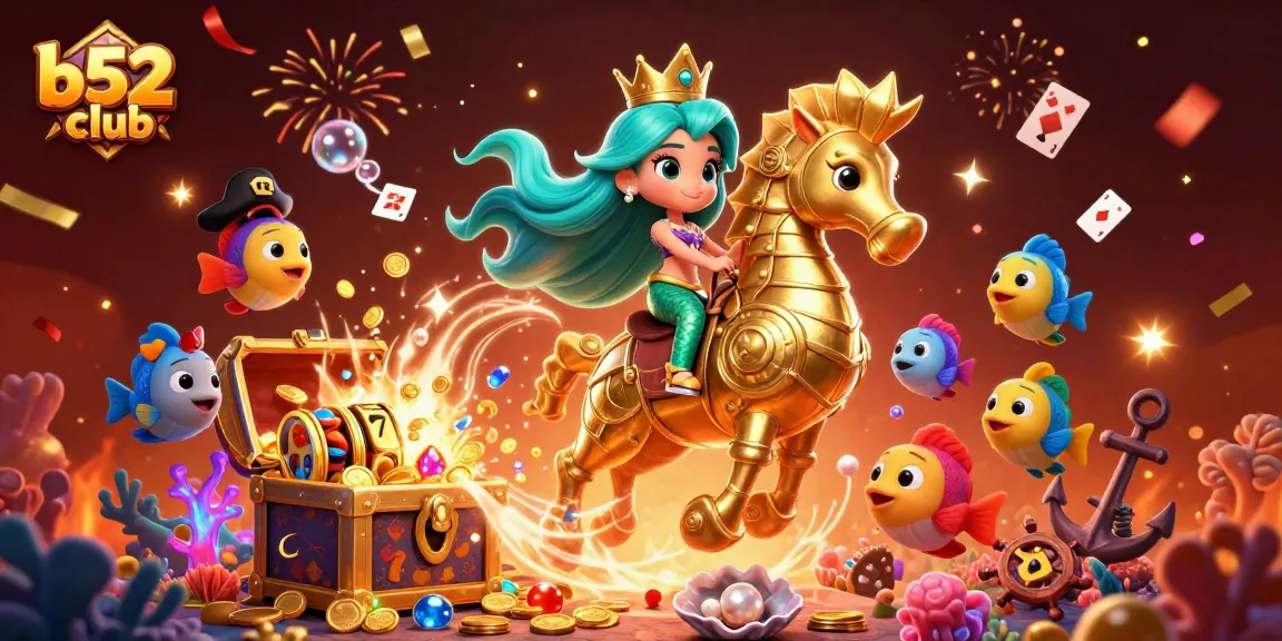 B52club presents an exciting underwater casino adventure with vibrant visuals and engaging game elements.