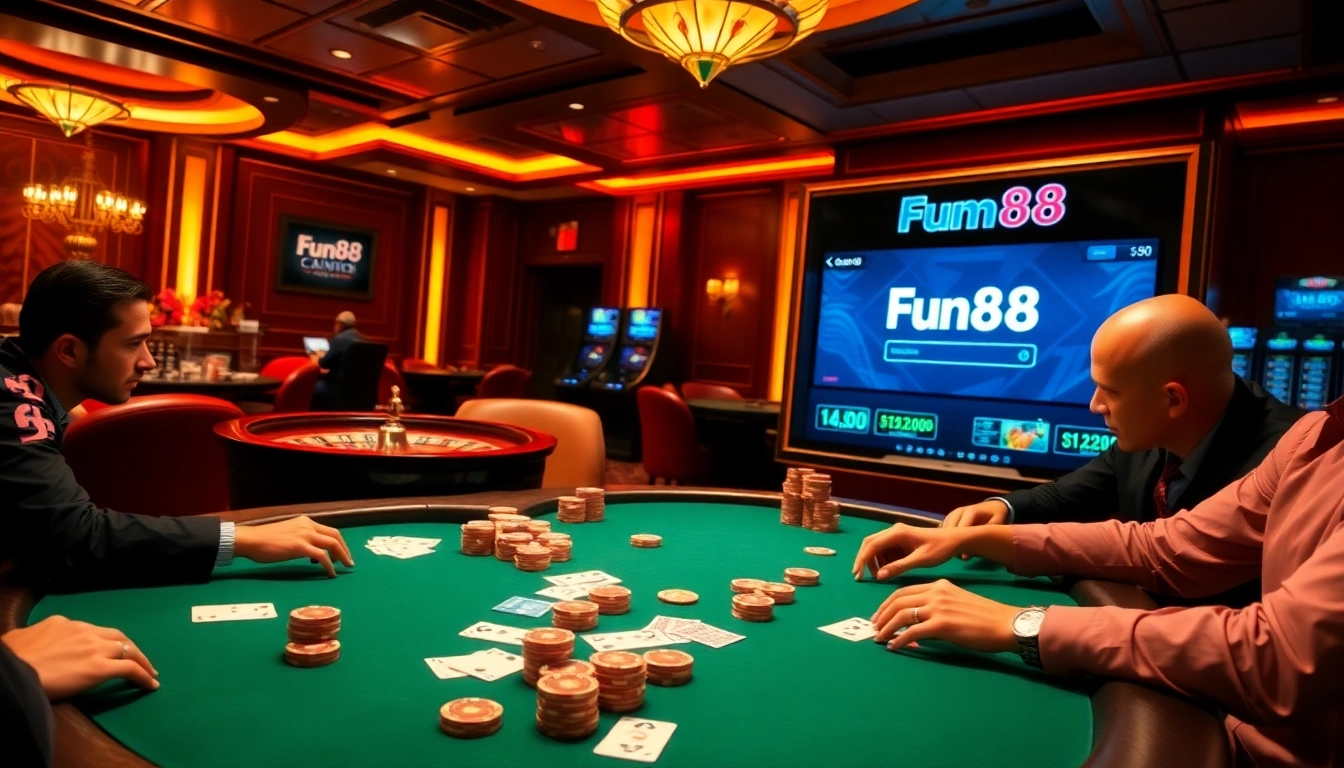 Experience the excitement of gambling with fun88 com login at our luxury casino gaming table.