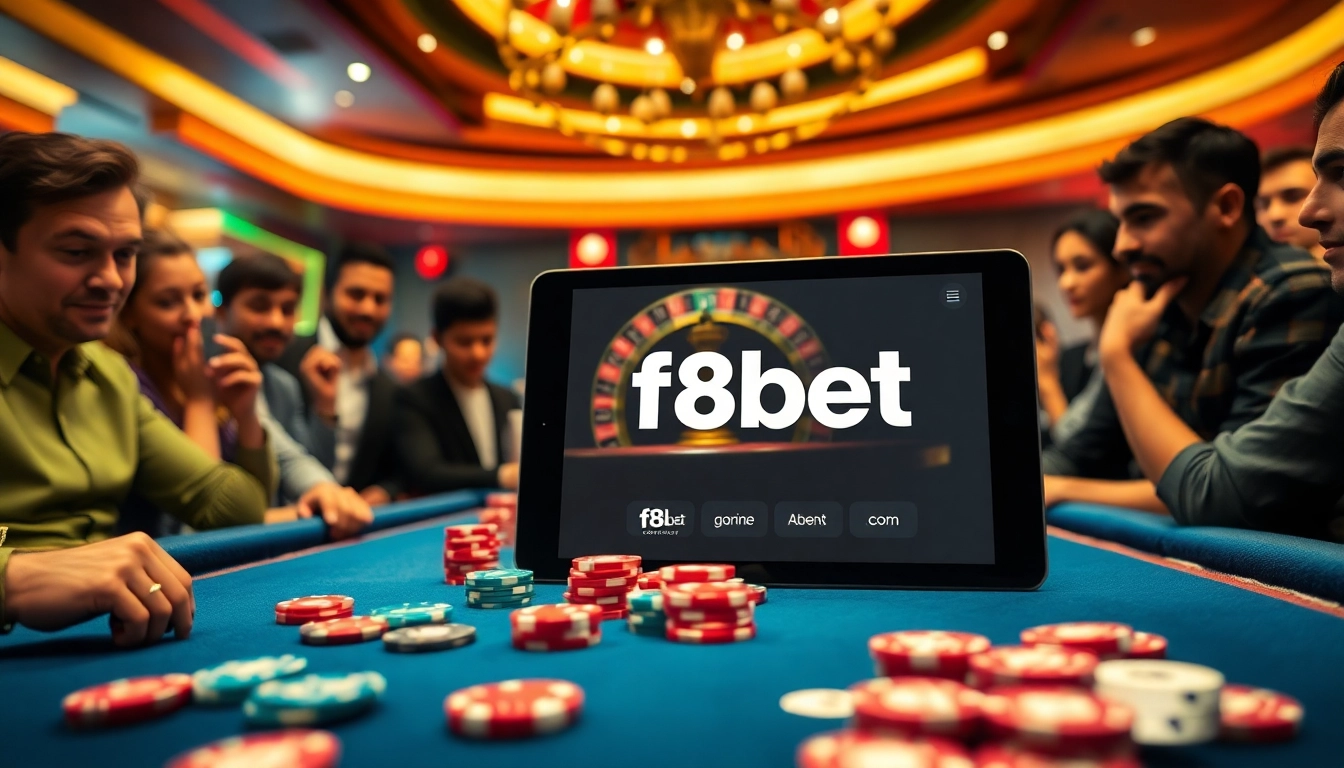 Experience the excitement of live gambling at f8bet.com with vibrant casino visuals.