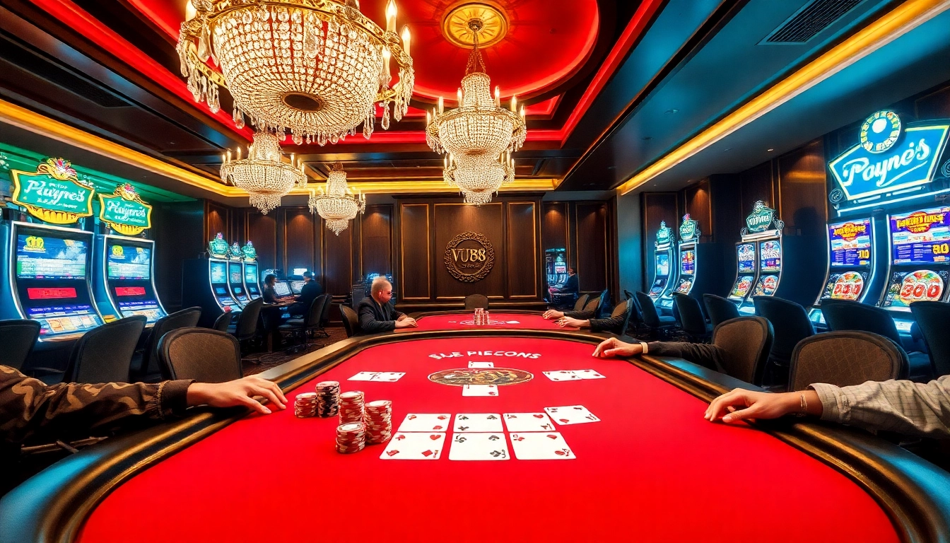 Experience excitement at vu88 com with players engaged in high-stakes poker games.
