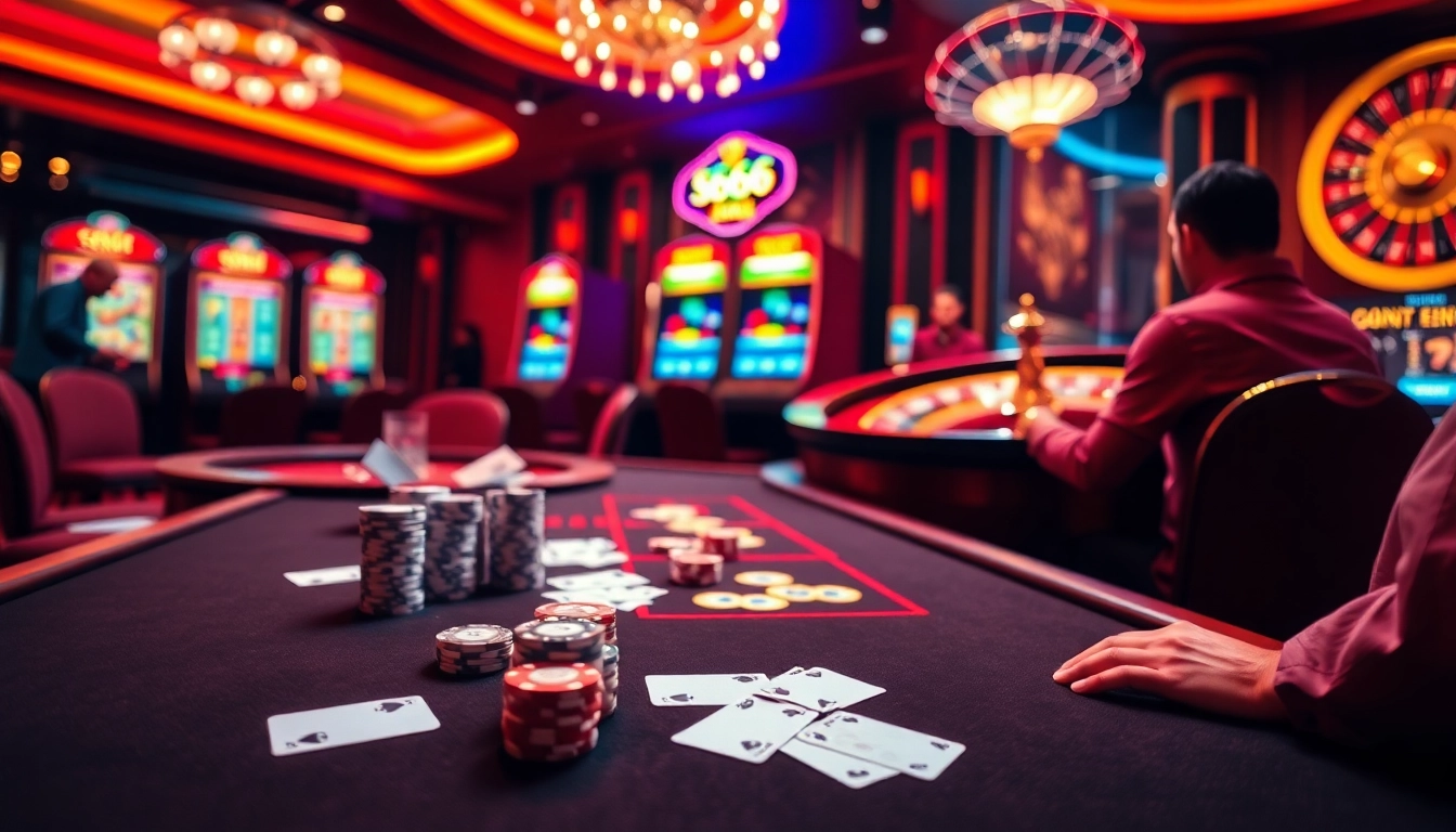 Experience high-stakes action at S666 with vibrant casino tables and energetic gameplay.
