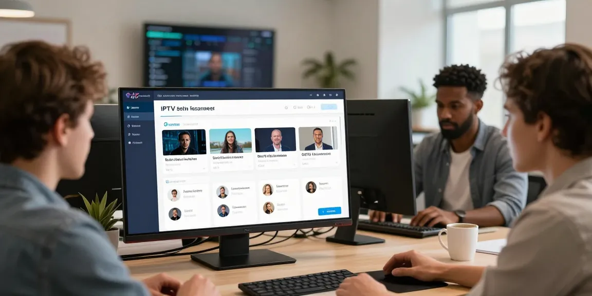 British IPTV Reseller managing reliable local services with trusted providers in a professional atmosphere