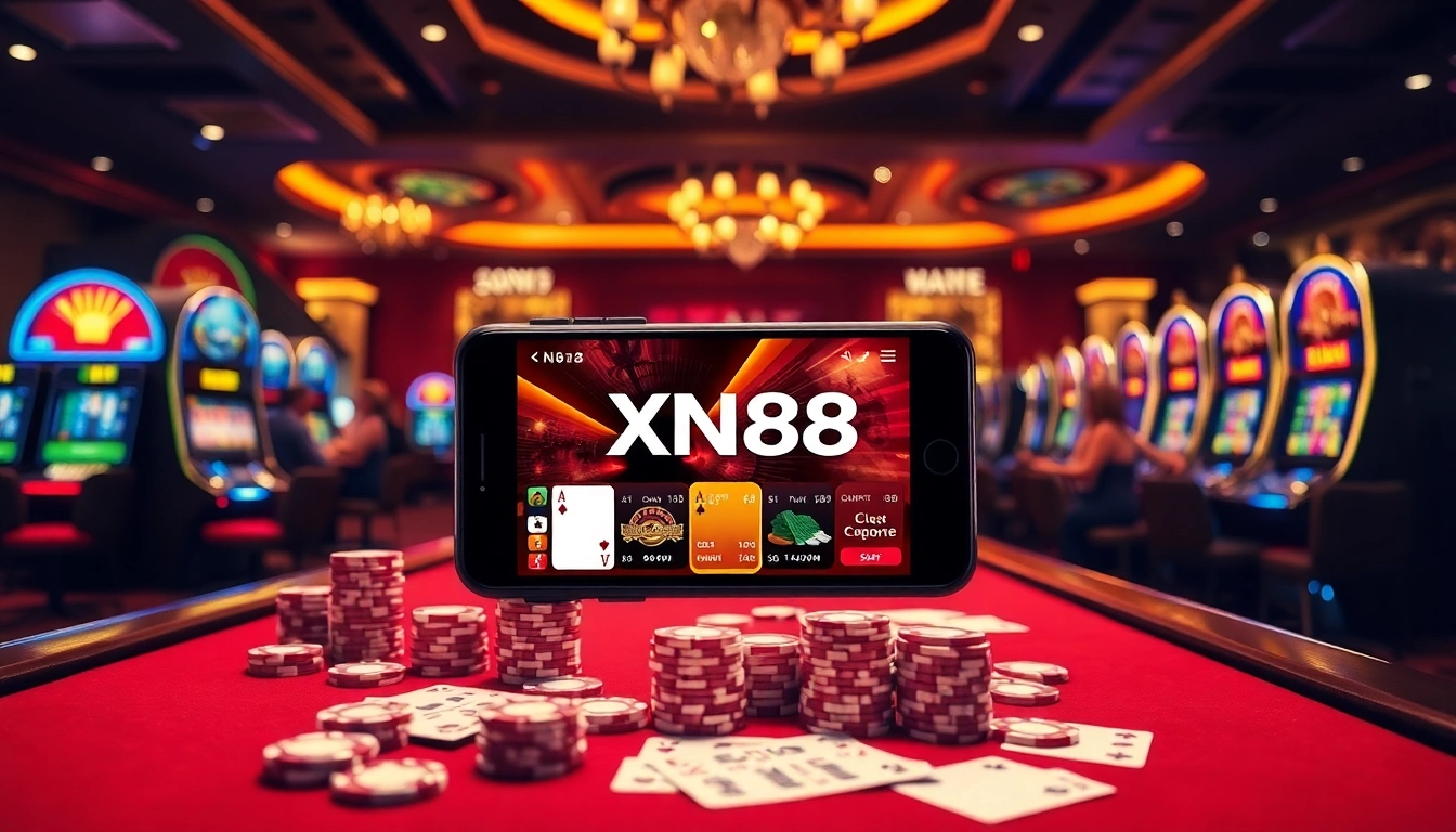 Tải app xn88 for seamless online gambling experience with engaging casino visuals.