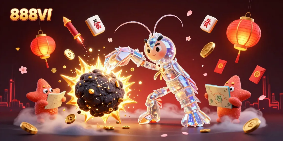 Engage in exciting gaming action with 888VI featuring galactic characters amidst vibrant elements.