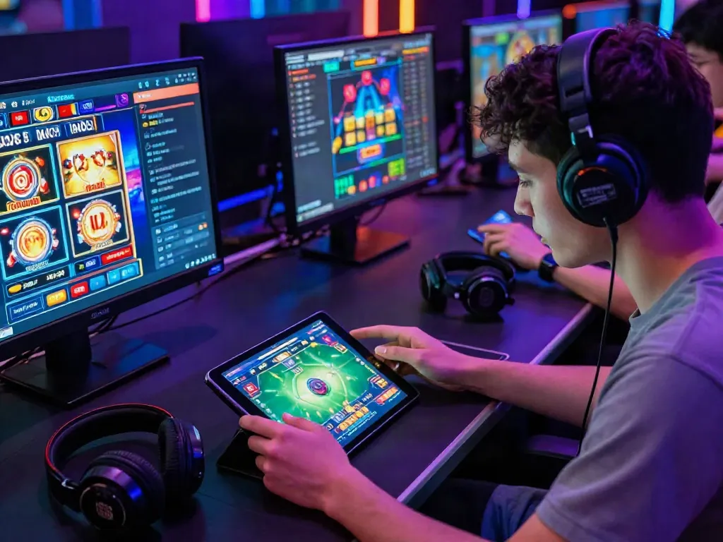 Dynamic gaming experience at 1da88.it.com showcasing live casino action on tablet and smartphone.