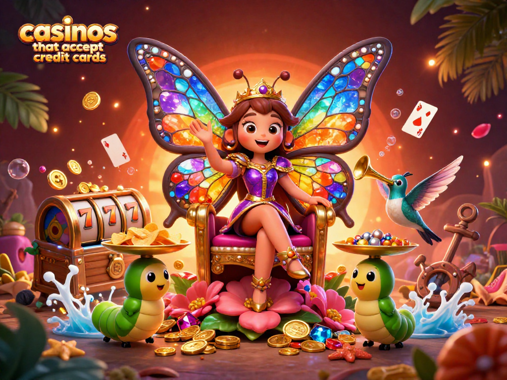 Spin and win at casinos that accept credit cards with vibrant gaming scenes and exciting features