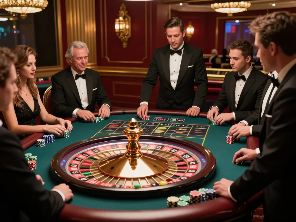 Experience the thrill of roulette at 789WIN's exciting casino floor, where players engage in high-stakes action.