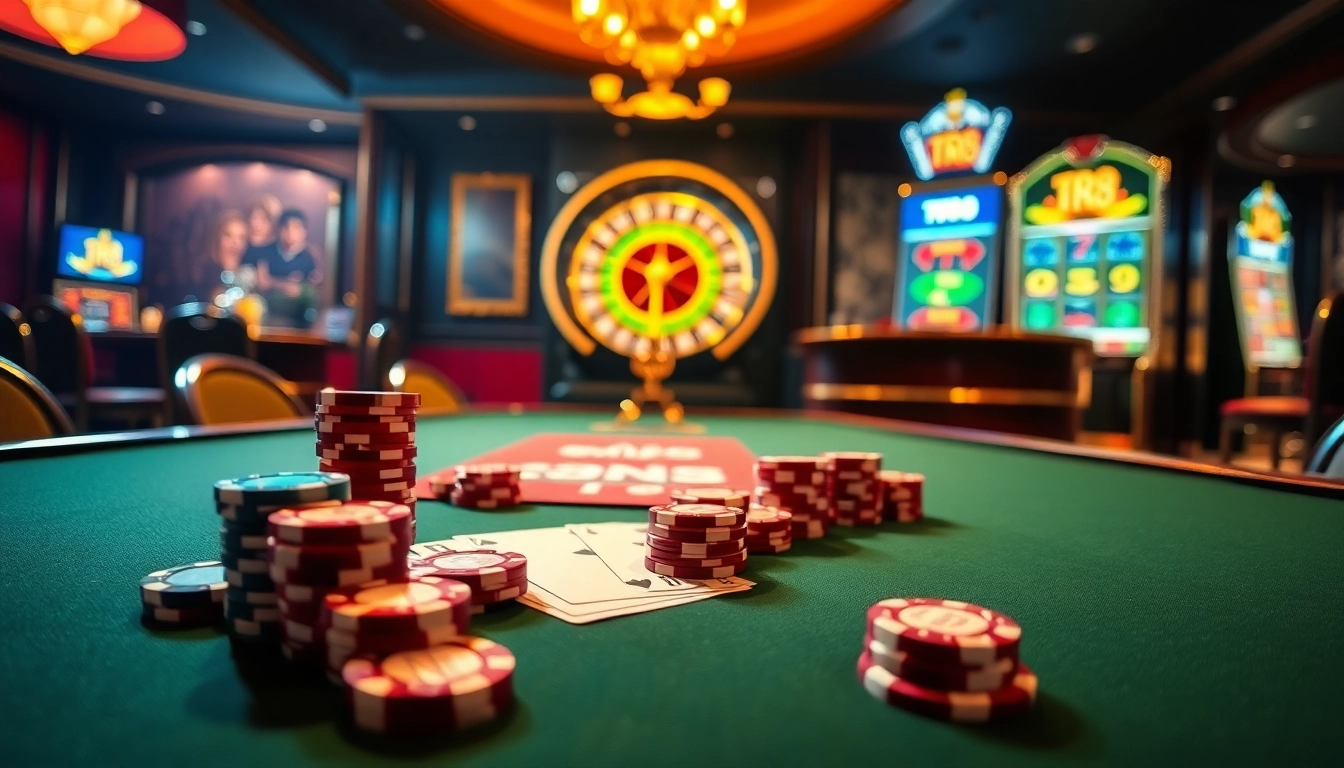 Experience the thrill of winning at tr88 with a luxurious casino atmosphere filled with poker and roulette.