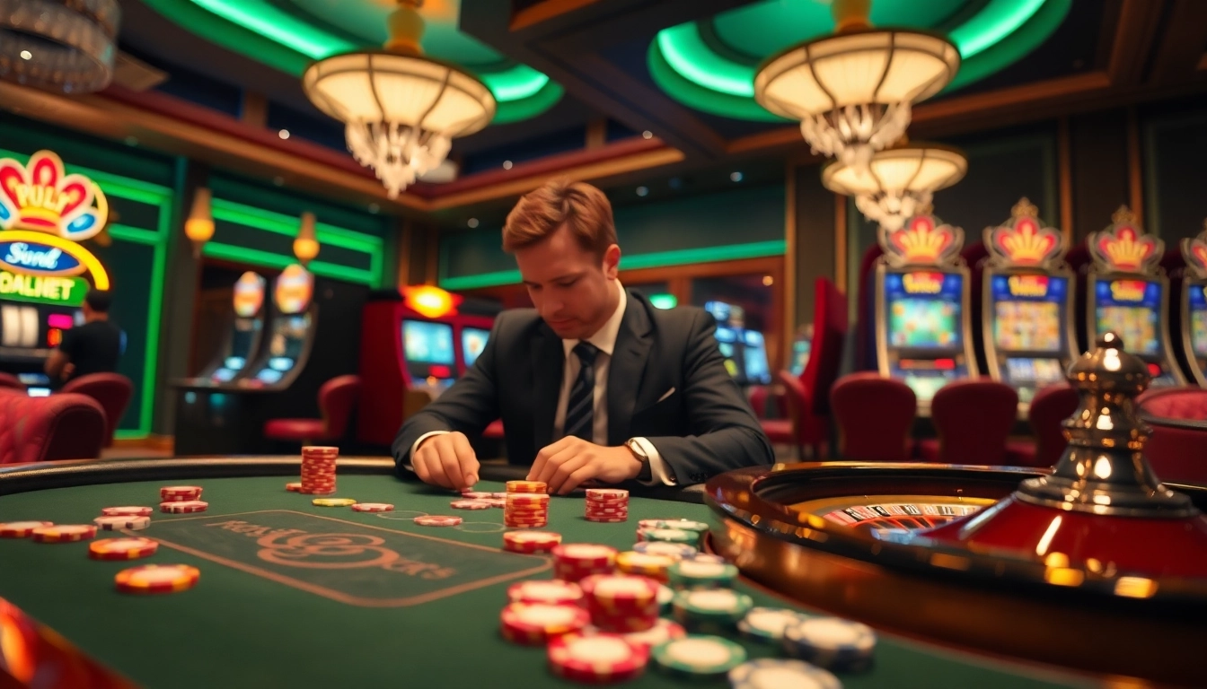 Experience the thrill of betting at s8 com in a luxurious casino atmosphere with poker and roulette.