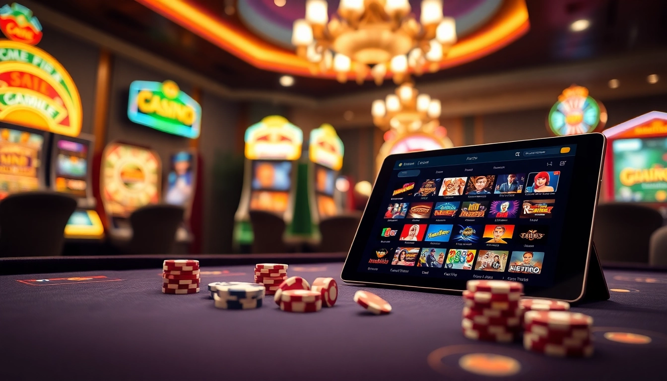Experience the thrill of online gambling at uu88vip.sa.com with vibrant casino visuals and professional gaming elements.