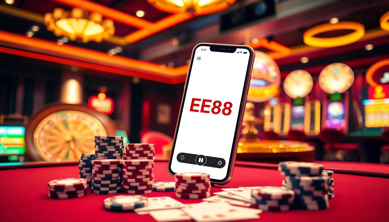 Experience high-stakes gaming with tải app ee88 on a luxurious casino mobile interface.