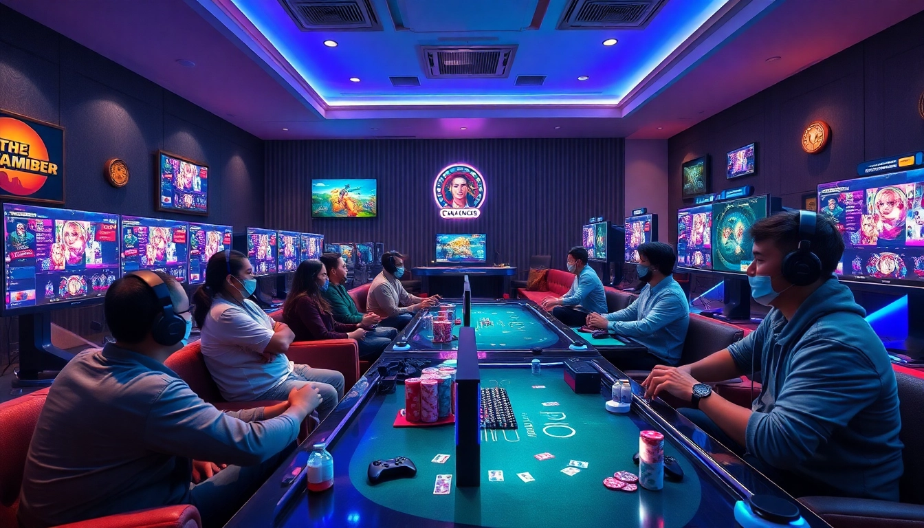 Engaging online gaming scene at ev88win.live, showcasing players enjoying casino games and tabletop activities.