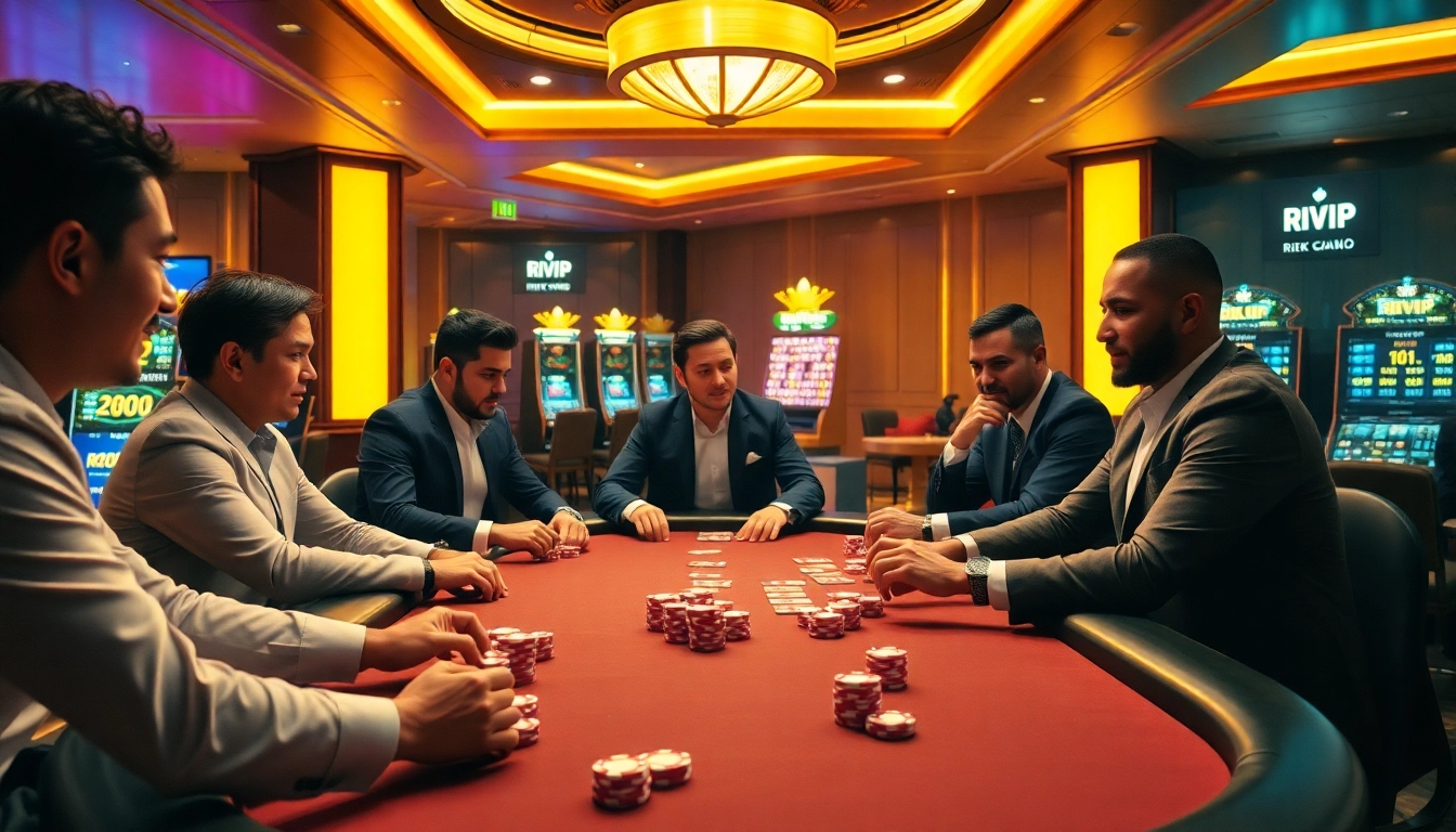 Experience the excitement of rik vip with vibrant casino action at the poker table.