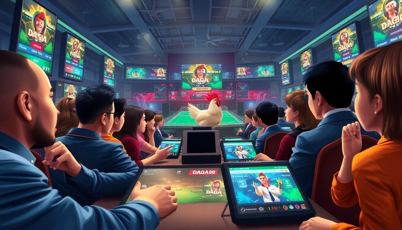 DAGA – DAGA88 online betting scene showcasing immersive chicken fights and real-time betting at dagawin.live.
