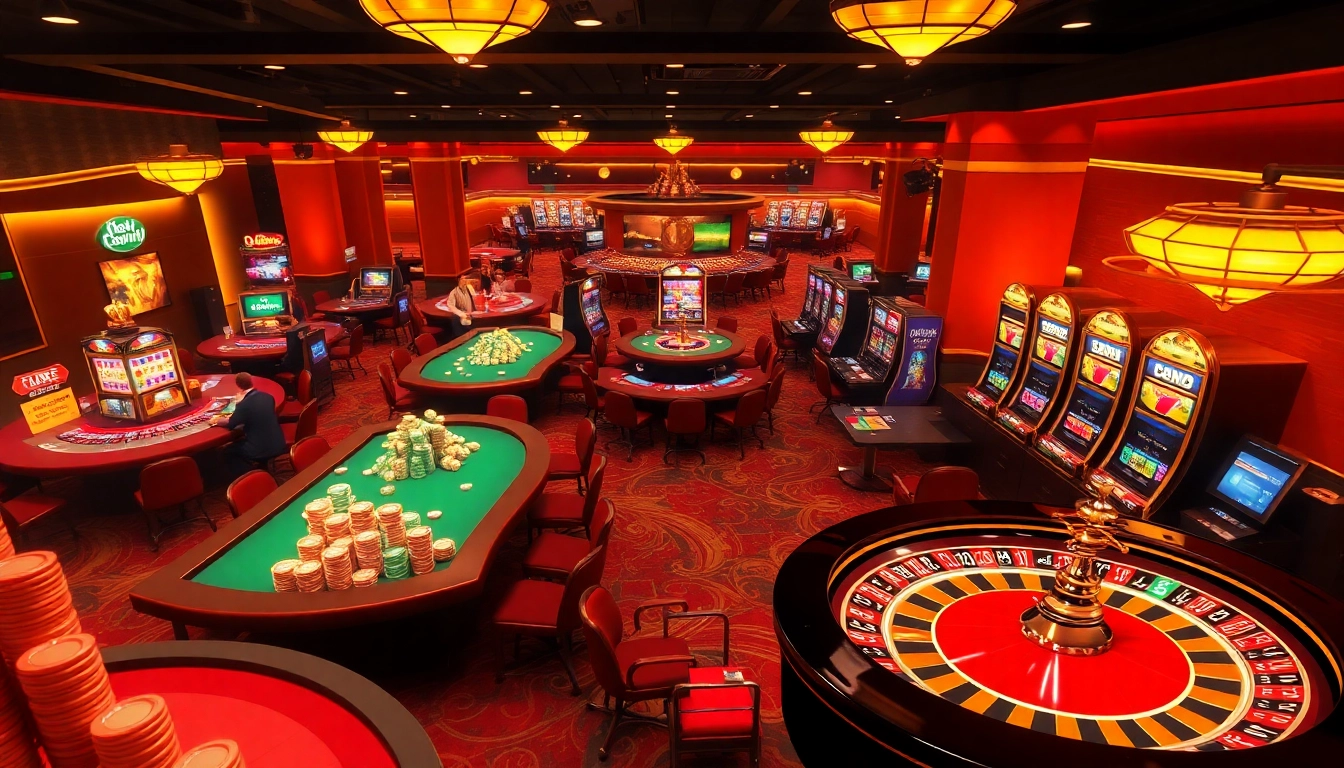 Exciting gameplay at 888vi featuring vibrant casino tables and colorful poker chips.