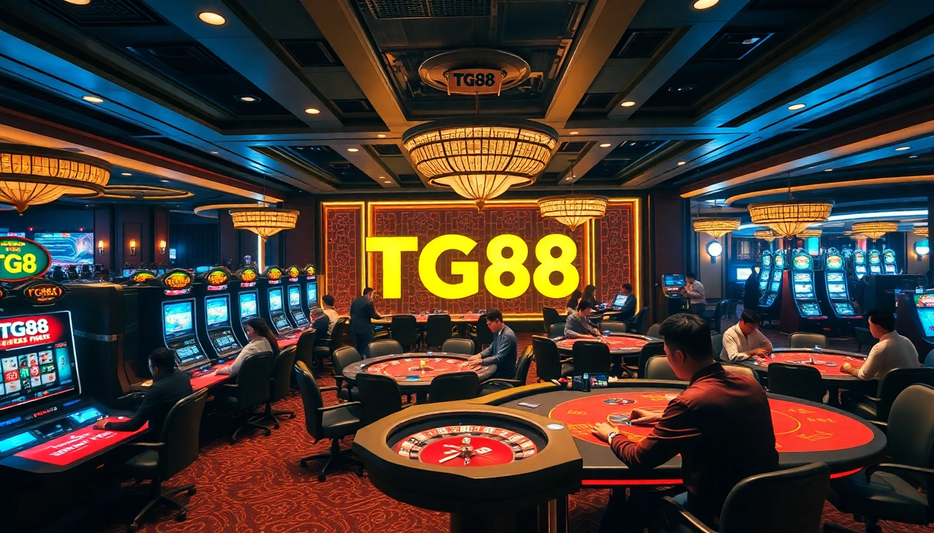 Experience the thrill of winning at TG88 casino with vibrant games and professional atmosphere.