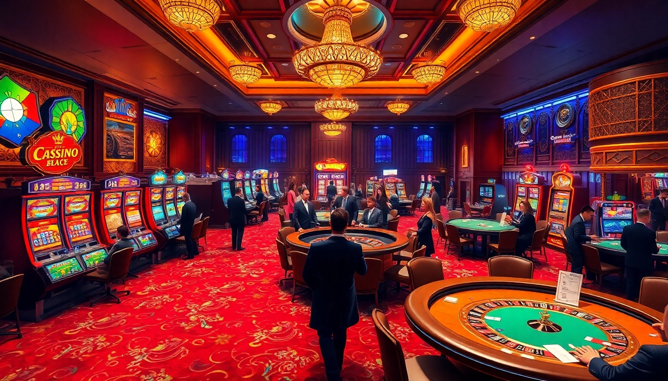 F168 gameplay showcasing vibrant casino elements with players enjoying slot machines and betting tables.