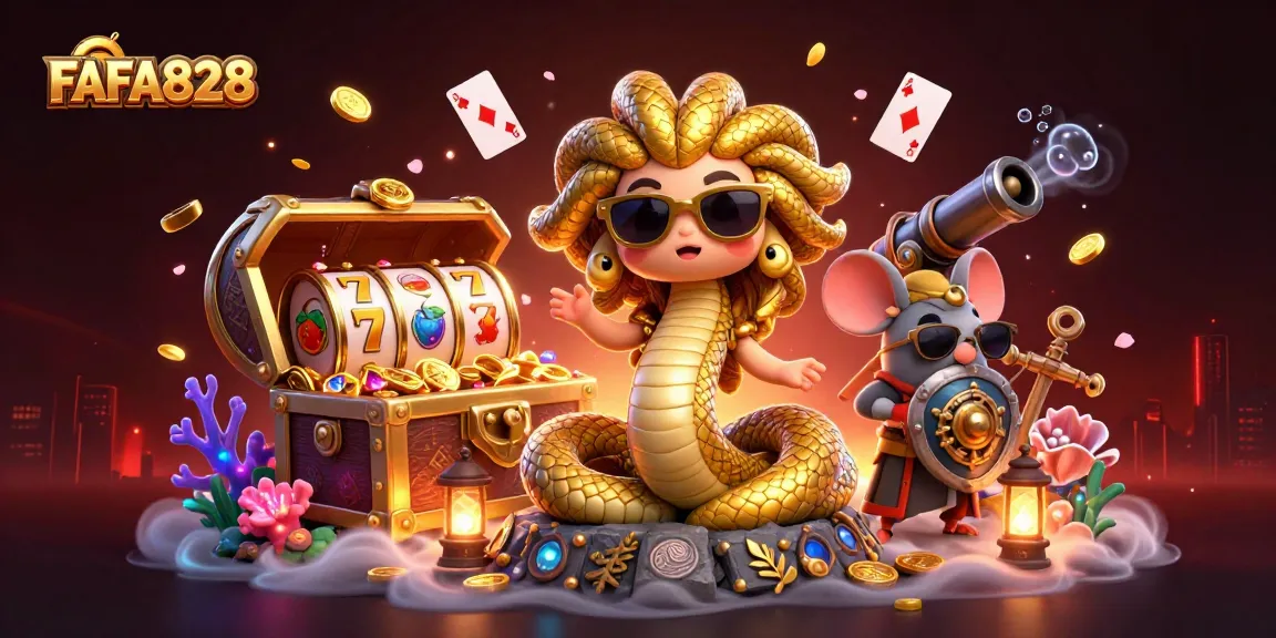 Experience the thrilling slots at FAFA828 with vibrant characters and dynamic game elements.