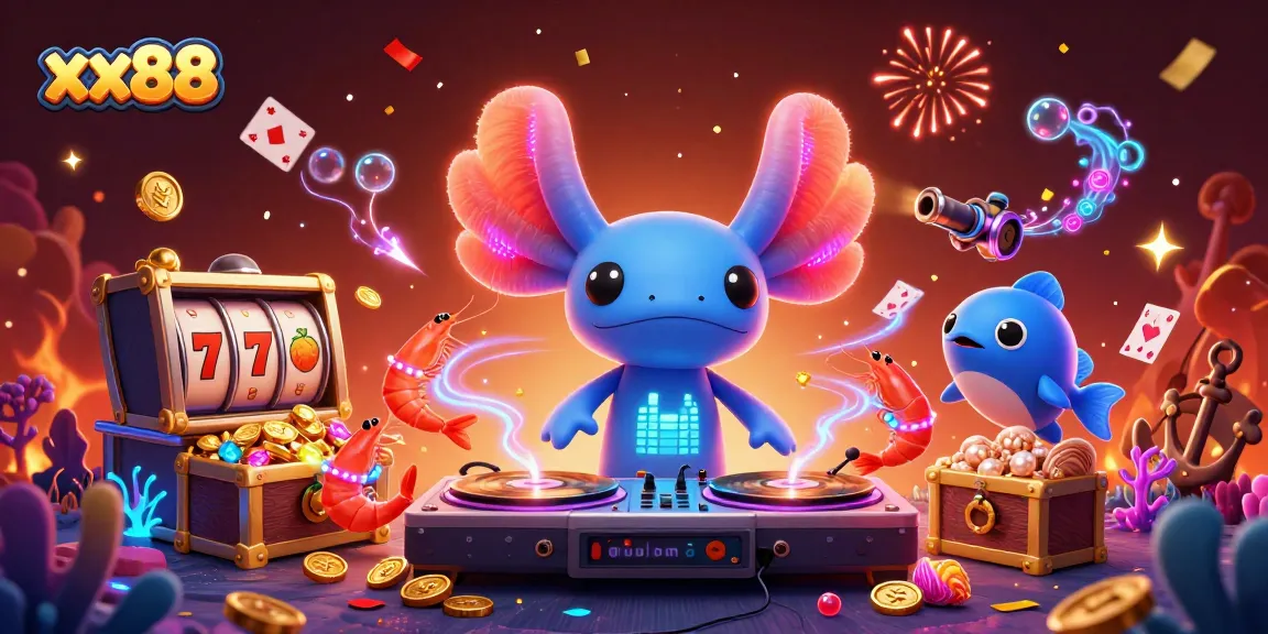 Experience the vibrant energy of xx88 casino games with dynamic characters and colorful elements.